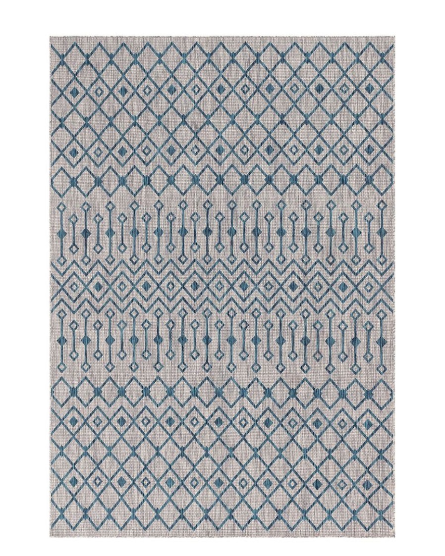 Area Rugs & Runners * | Unique Loom Tribal Trellis Machine-Made Indoor/Outdoor Rug Home Area Rugs & Runners