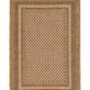 Area Rugs & Runners * | Unique Loom Multi Border Machine-Made Indoor/Outdoor Rug Home Area Rugs & Runners