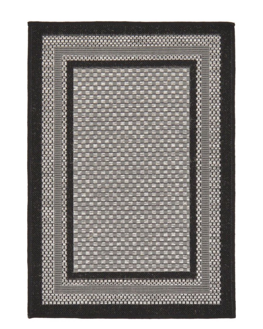 Area Rugs & Runners * | Unique Loom Multi Border Machine-Made Indoor/Outdoor Rug Home Area Rugs & Runners