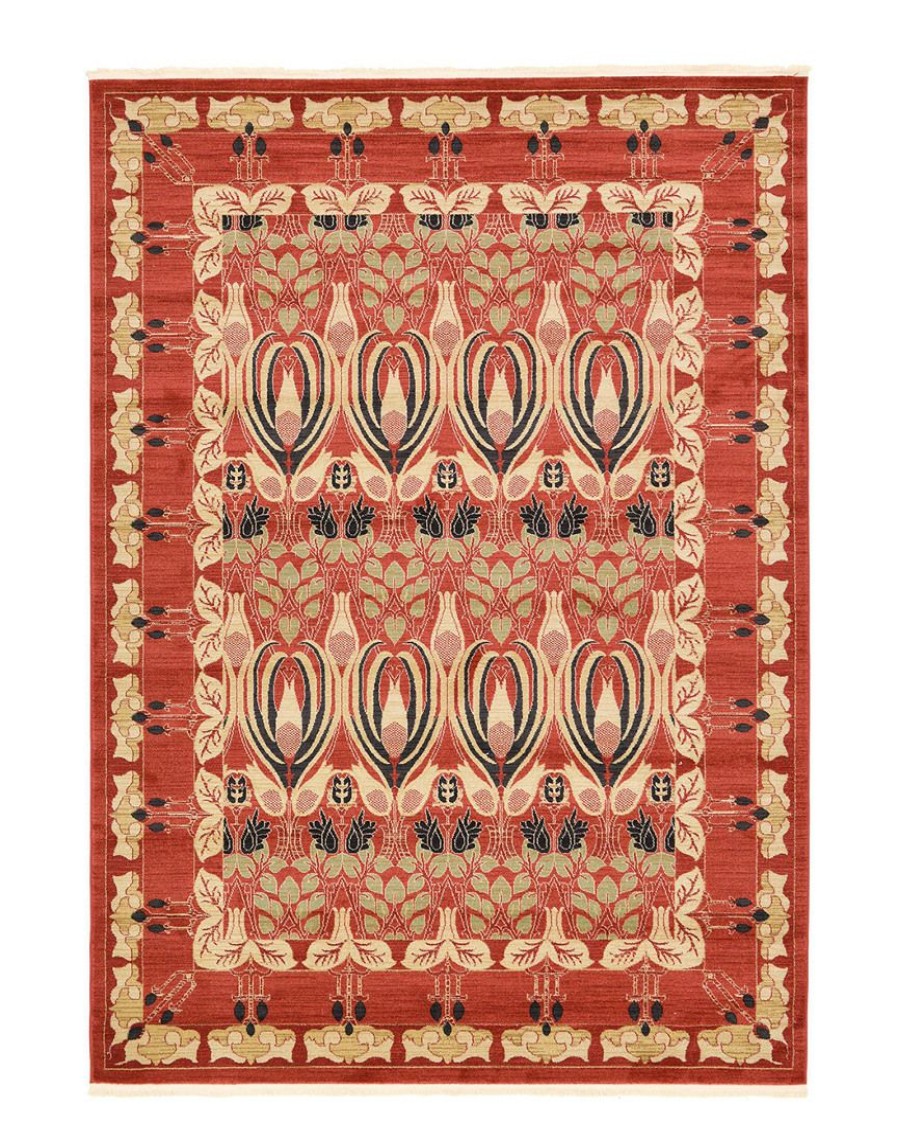 Area Rugs & Runners * | Unique Loom Carnation Machine-Made Rug Home Area Rugs & Runners