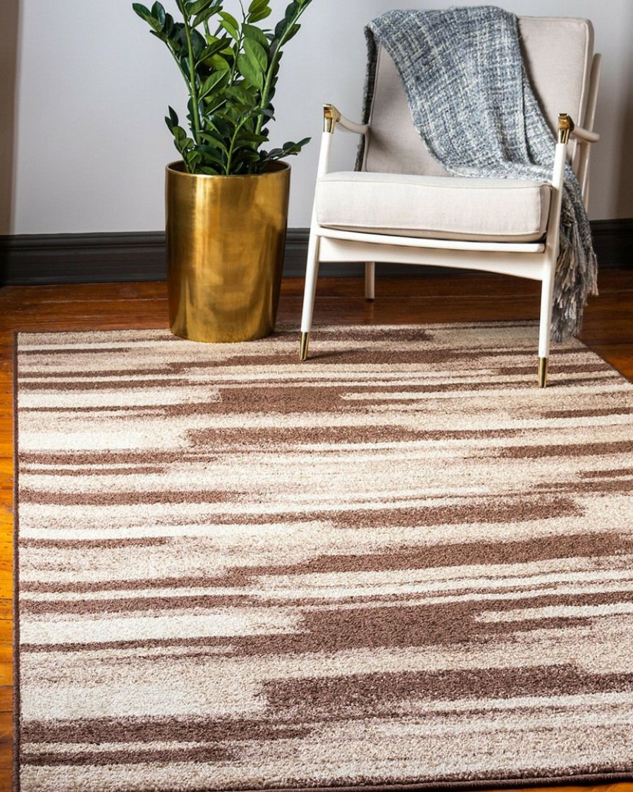 Area Rugs & Runners * | Unique Loom Wheat Machine-Made Rug Home Area Rugs & Runners