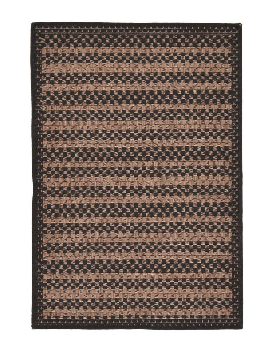 Area Rugs & Runners * | Unique Loom Checkered Machine-Made Indoor/Outdoor Rug Home Area Rugs & Runners