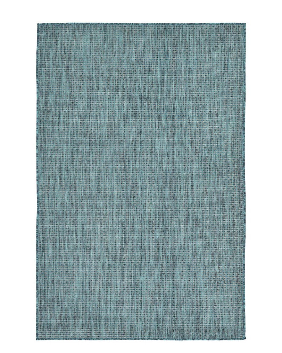 Area Rugs & Runners * | Unique Loom Outdoor Solid Machine-Made Indoor/Outdoor Rug Home Area Rugs & Runners