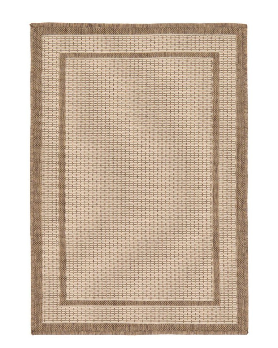 Area Rugs & Runners * | Unique Loom Border Machine-Made Indoor/Outdoor Rug Home Area Rugs & Runners