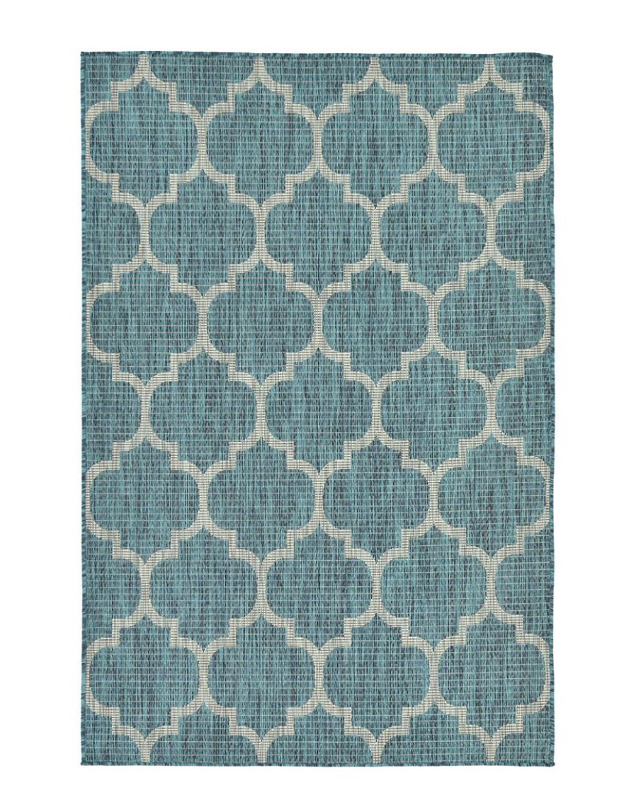 Area Rugs & Runners * | Unique Loom Outdoor Trellis Indoor/Outdoor Rug Home Area Rugs & Runners