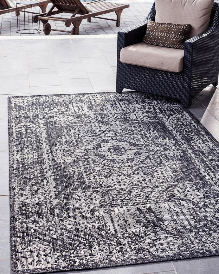 Outdoor Rugs * | Unique Loom Timeworn Machine-Made Indoor/Outdoor Rug Home Outdoor Rugs